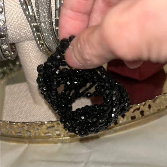 Silver and Black Studded Bracelets Collection - Picture 7 of 8